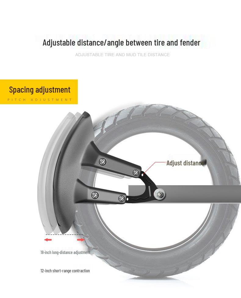Garde-boue arrière universel pour Chunfeng Bobo Petit Singe Feizhi 250 Moto Électrique
