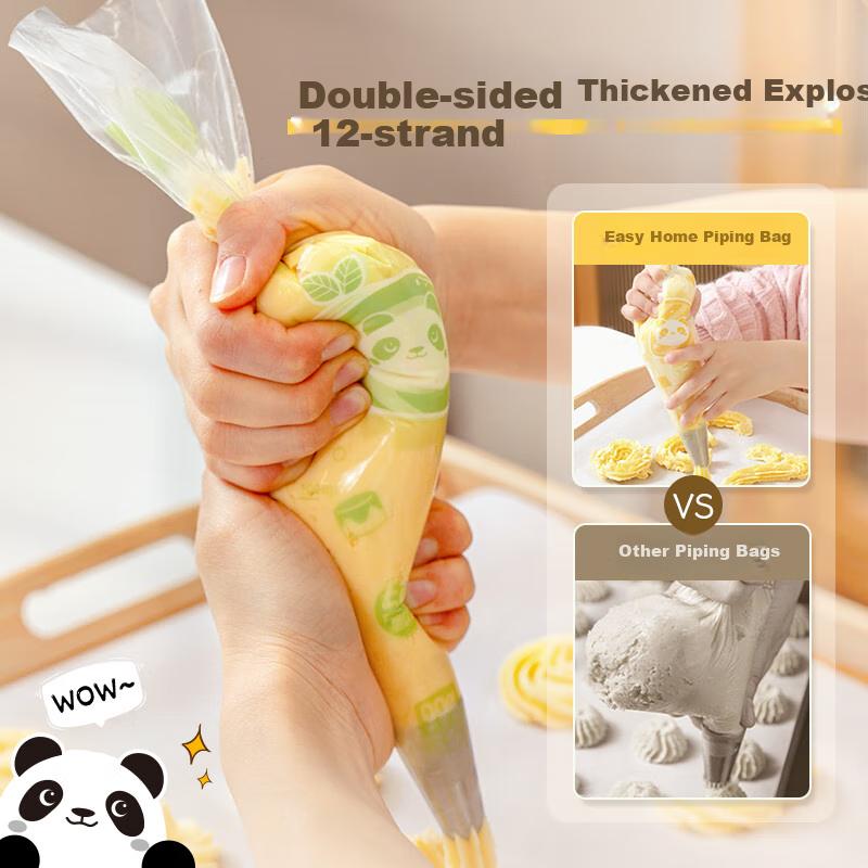 Piping Bags for Baby Food, Infant Puffs, Cake, Cream Squeezing, Baking Tools with Piping Tips