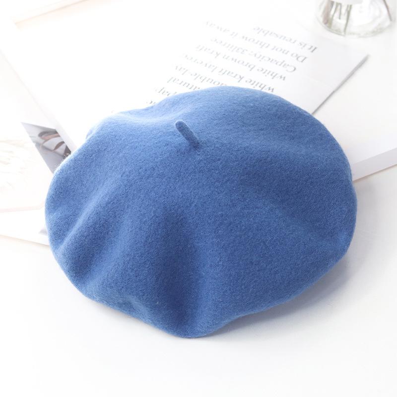High-Quality Wool Felt Women's Beret – Versatile for Outings & Photos, In Stock