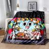 1pc Blanket The Amazing World of Gumball1 Print Design, Lightweight Blanket for Sofa, Bed- Soft &Warm, Gift for All Seasons Like Christmas, Halloween