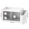 Makeup Organizer Storage Cabinet Makeup Display Case Multifunctional Bathroom Make Up Stand Compartmented Tabletop Cosmetic