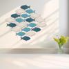 Room Fish Decorations Coastal Theme Wood Fish Art Nautical Coastal Wooden Fish Wall Decor Set Beach Lake House Bathroom Art