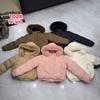 European and American short cotton clothes women's new winter big fur collar small bread clothes with jackets are in stock