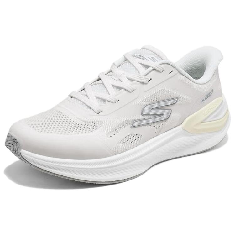 Skechers Go Run Comfortable Versatile Running Shoes Men Sneakers White 221141-WHT