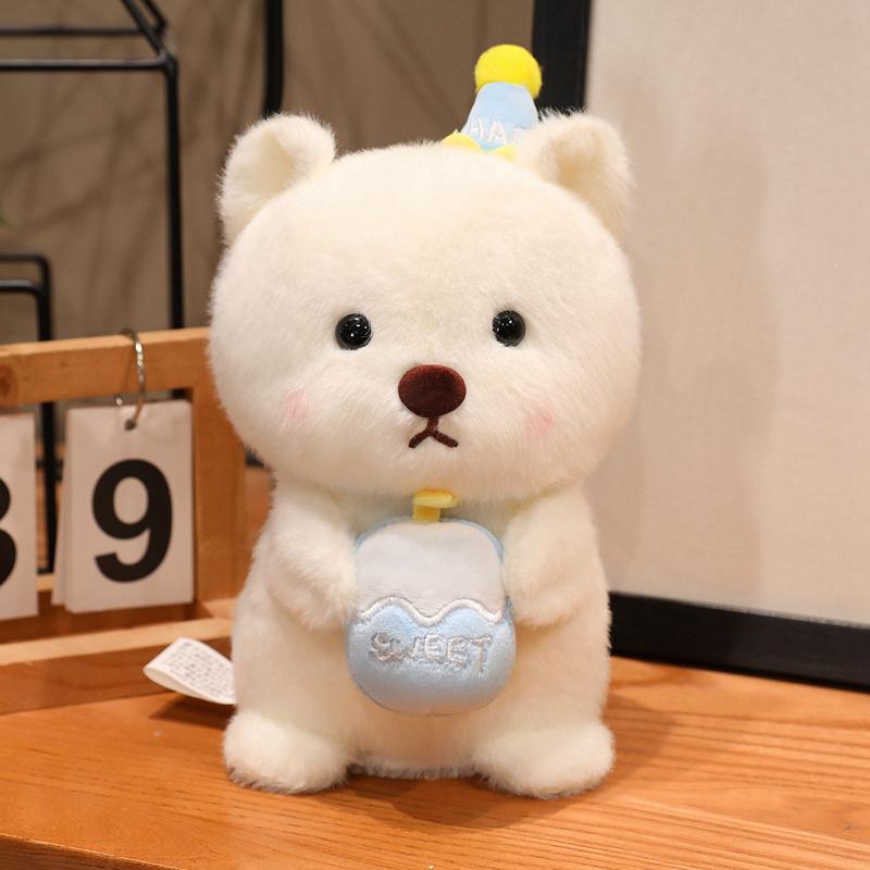 Cute Animal Series Doll Cake Bear Joke Bear Lucky Cat Groundhog Bee Flying Pig Doll Stuffed Animal Plush Toy Classic Gift