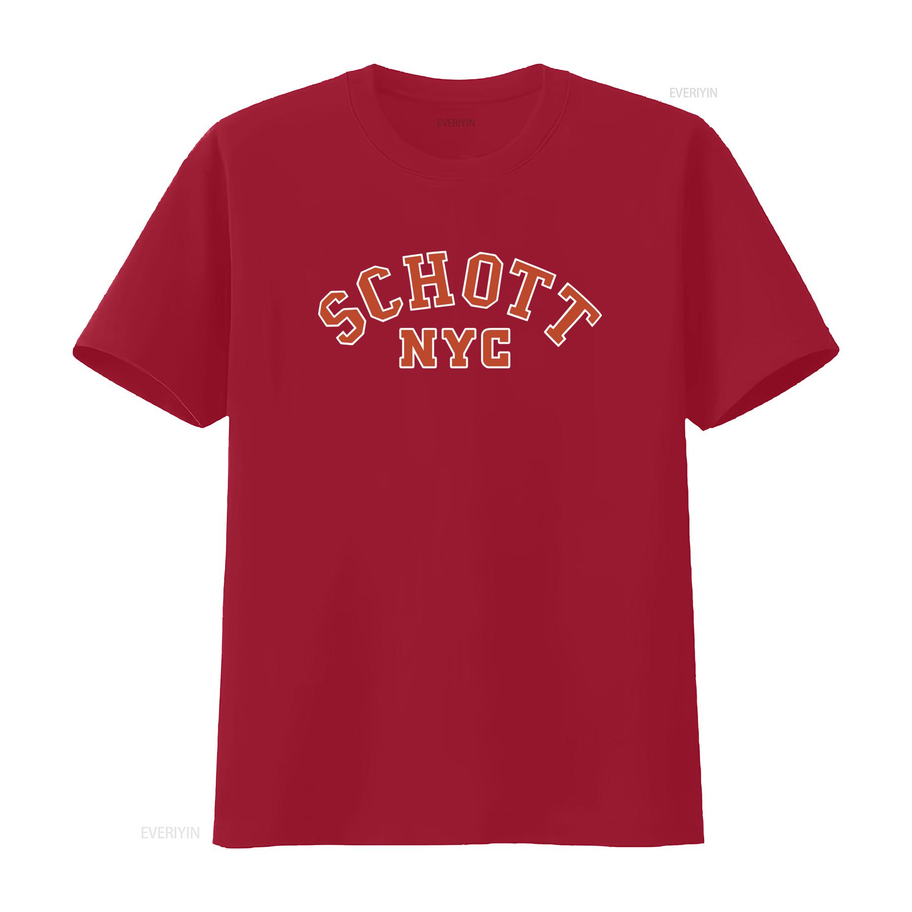 Schott NYC Big Logo Mens Black Small Crewneck T Shirt Size S Stylish and Comfortable for Men vintage Washed graphic S