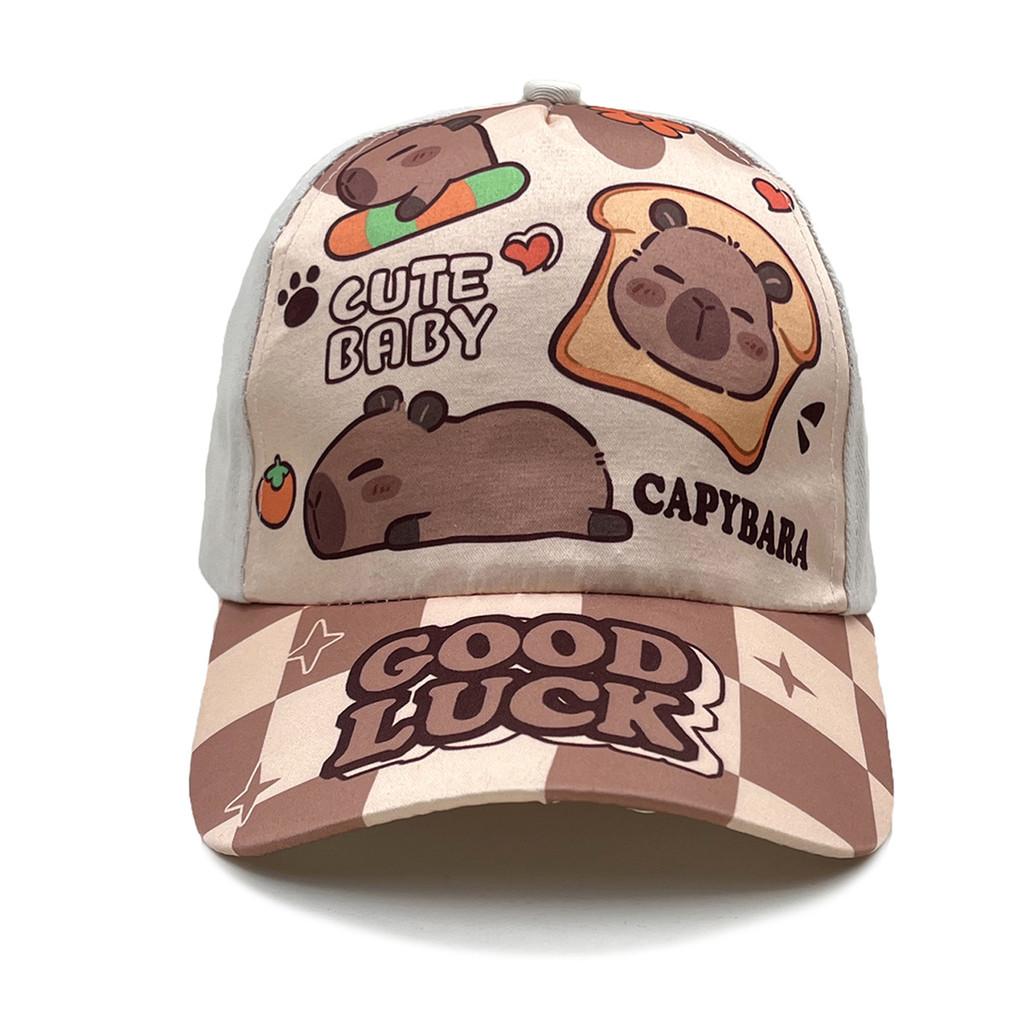 

Children Capybara Baseball Hat With Sunshade Breathable Cotton For Outdoor StyleA