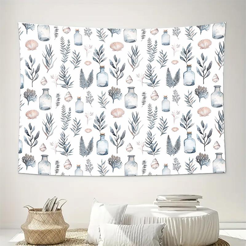 unframed Bohemian Tapestry Nature Botanical Leaf Floral Wall Hanging Room Decor Home Textile Aesthetic Wall Art Bedroom Living R