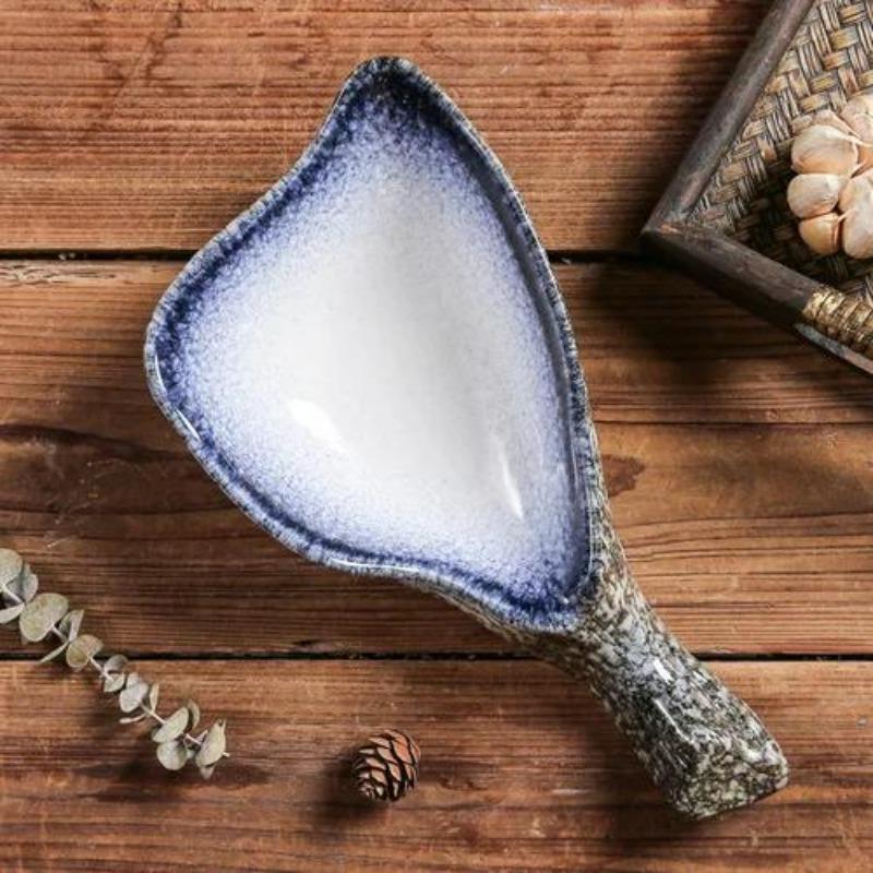 Exquisite Japanese Cuisine Restaurant Ceramic Tableware Sushi Sashimi Plate Cold Dish Plate Small Dish Oyster Cuttlefish Plate