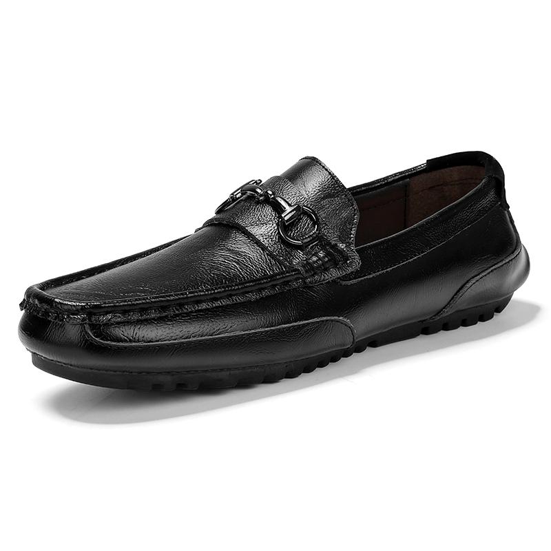 Fashion Spring Autumn Men's Soft Sole Loafers Classic Male Casual Leather Shoes Handmade Male Moccasins Top Quality Male Driving Footwea