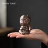Chinese Purple Clay Tea Pet Monkey King Tea Figurine Ornaments Handmade Sculpture Crafts Chinese Tea Set Decor Accessories