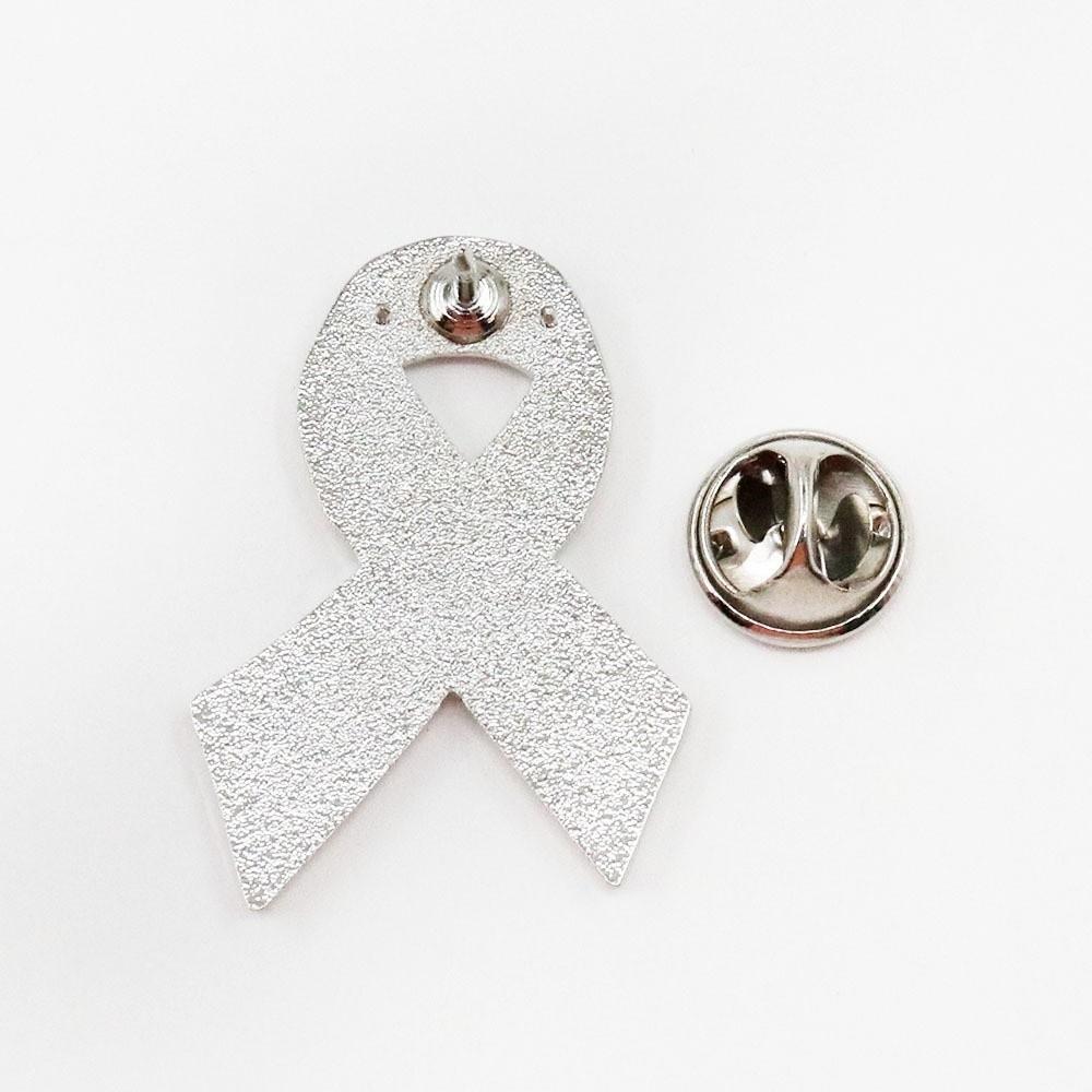 Emaille Schwarzes Bewusstsein Schwarze Schleife Anstecknadel Gedenken Trauer Anstecknadel Für Beerdigungen und Trauer