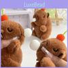 Delightful Bubble-blowing Capybara Keychain Plush Adorable And Customizable Bag Charm