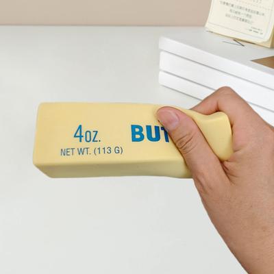 Butter Stick Squeeze Toy Stress Relief Slow Rebound Realistic Butter Stick Pinch Sensory Toy Kids