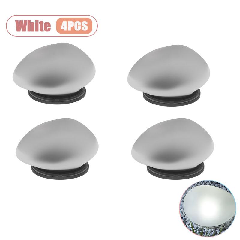1/2/4PCS Solar Pebble Lights Outdoor Garden Colorful Waterproof IP45 Patio Pathway Swimming Pool Wedding Dinner Holiday Decor