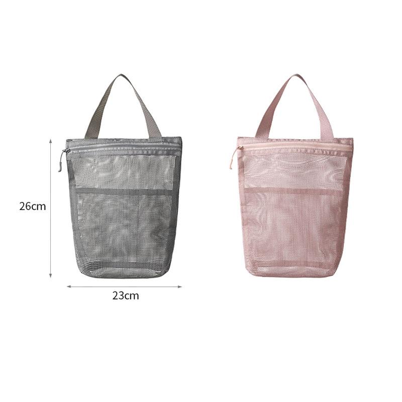 Mesh Multi Pocket Makeup Bag Swimming Fitness Handheld Storage Bags Portable Travel Storage Bag Portable Bath Products Beach Bag