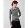 ELLE Women's Patchwork Turtleneck Sweater
