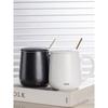 Mug Matte Simple Office Retro Ceramic Cup with Lid Spoon Design Sense Men and Women Water Cup Large Capacity