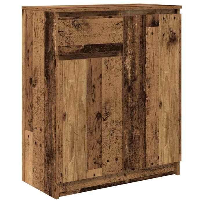 VidaXL Buffet with Drawer Old Wood 71x35x84 Cm Engineered Wood, Storage Furniture, Buffet, Entrance Furniture, Furniture 861596