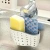 1pc Sink Hanging Drain Basket With Silicone Storage Box, Adjustable Shoulder Strap Drain Rack, Sponge Holder, Faucet Hanging Basket,Color Random