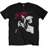 T-shirt Uomo Elton John Rosa Pennellata Nera