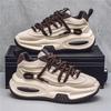 Men's Trendy Height-Boosting Dad Sneakers: Comfortable, Soft, and Wear-Resistant with Thick Soles for Casual Sports.