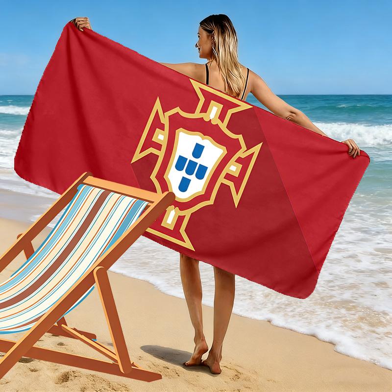 A Seleção das Quinas Print Beach Towel, Large Soft Quick Dry Towel for Beach Camping Swimming