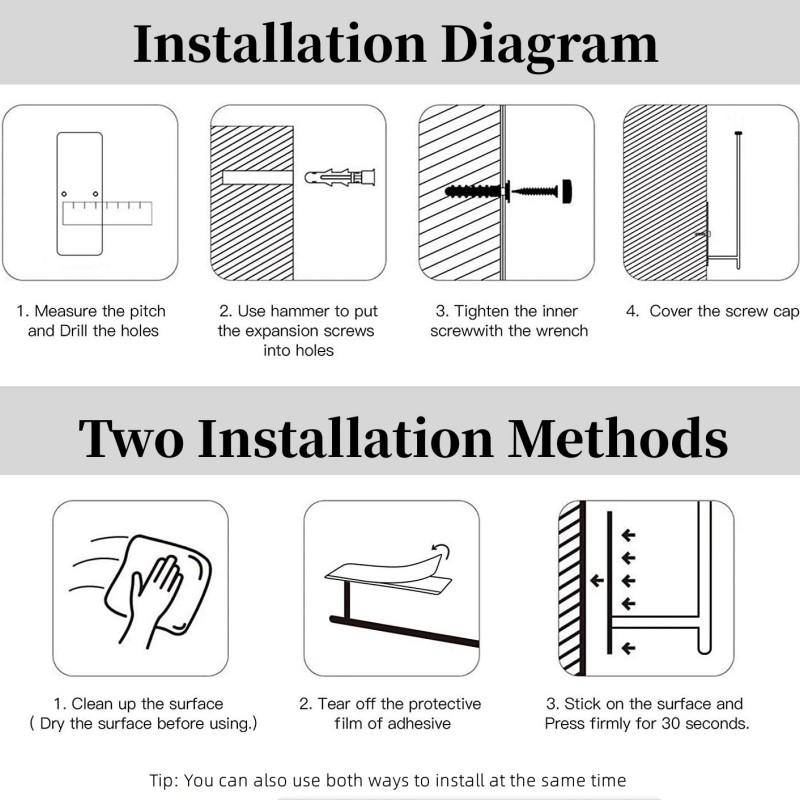 Paper Towel Holder Punch-Free Roll Paper Holder Kitchen Tissue Shelf Under Cabinet Fresh Film Tin Foil Holder Accessory