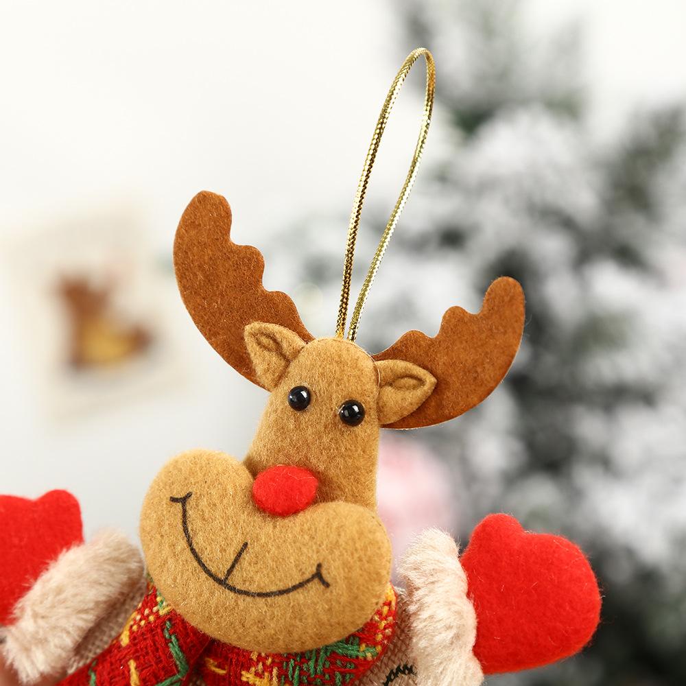 New Creative Fabric Christmas Small Ornaments, Christmas Tree Decoration Pendant, Dancing Doll Decoration, Christmas Tree Ornament Set