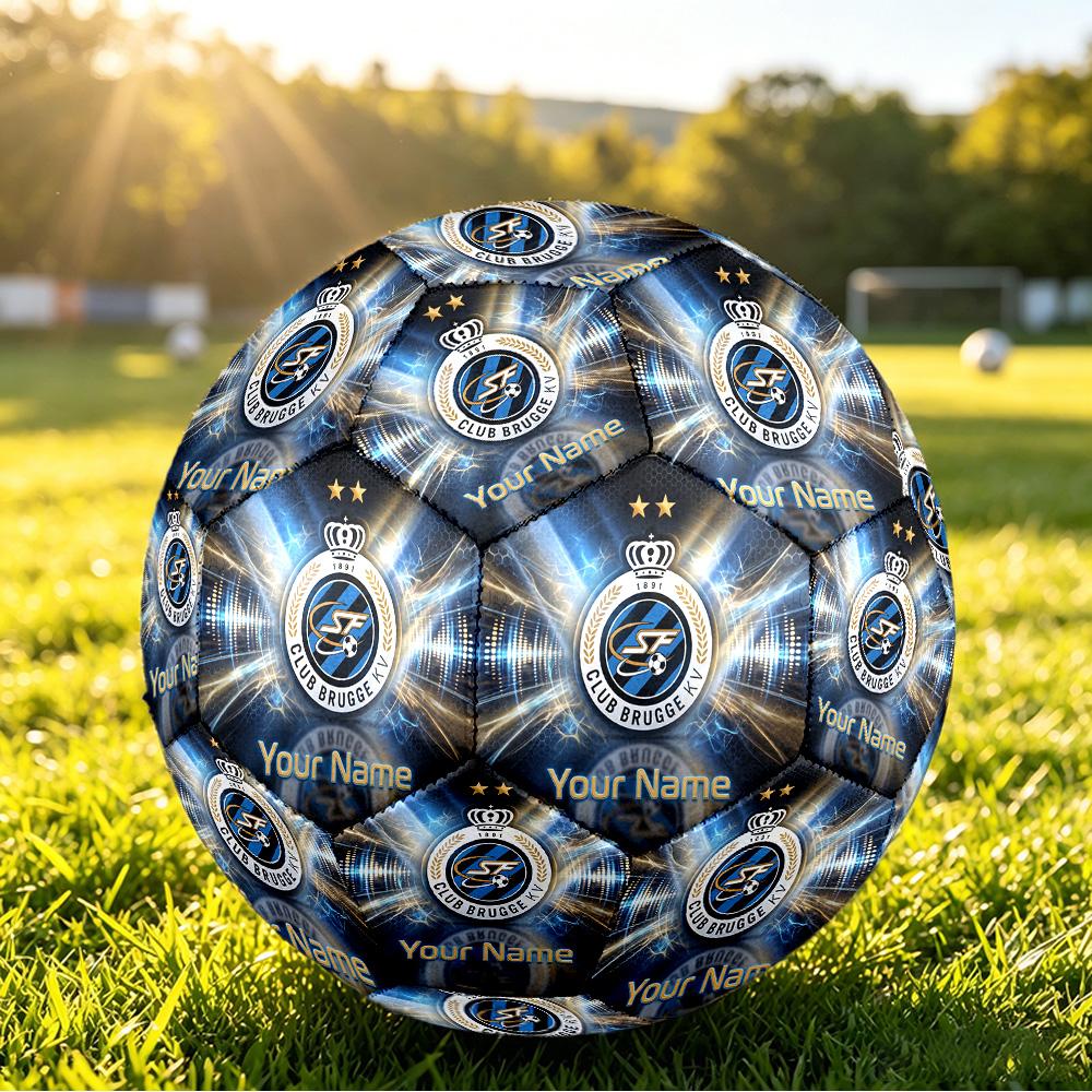 Personalized Size 5 Football Club Brugge FC Pattern Outdoor Game Sports Ball Gift