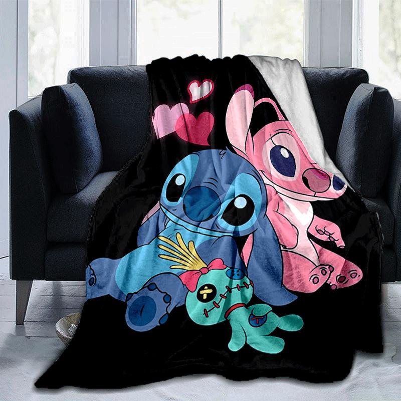 

1pc Stitch Printing Blanket - Soft, All-Season Throw for Living Room, Bedroom,Travel 80cmx120cm(31inx47in)