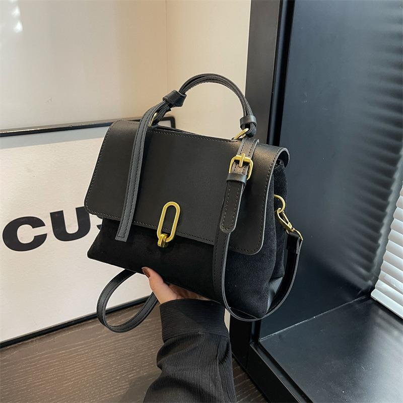Retro classic small square bag women's trend new commuter shoulder crossbody armpit high texture handbag women