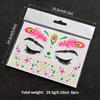 16 Fluorescent Face Stickers Nightclub Masquerade Neon Fluorescent Face Stickers Waterproof Music Festival Glow Tattoo Stickers