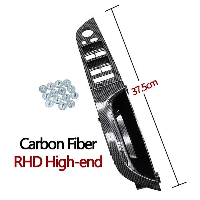 LHD RHD Carbon Fiber Interior Door Armrest Pull Handle For BMW 3 Series E90 E91 316 318 320 325 328i 2004-2012