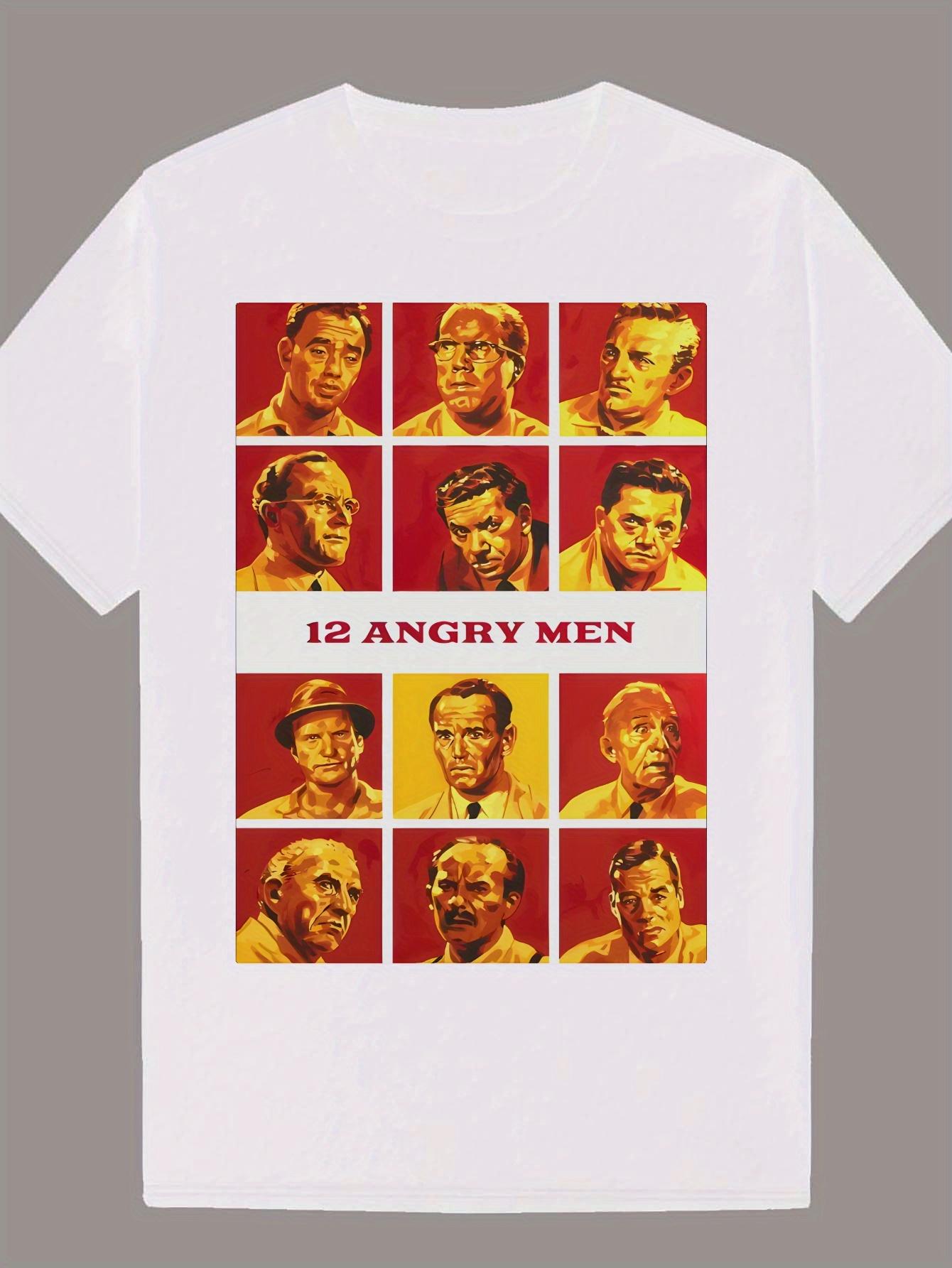 Short Sleeve T-shirt - 12 Angry Men Graphic Print XXXL