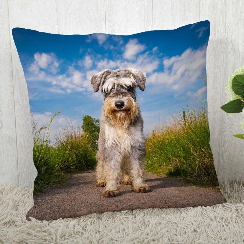 Pillowcase Schnauzer  Modern Home Living Room Decoration