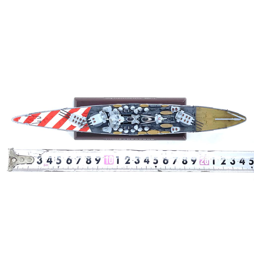 Modello di Nave da Battaglia Romana Italiana WW2 1/1000 (Scafo Lega) Modello Finito
