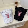 Cute Bear Embroidered Cat Ear Cap Children's Four Seasons Versatile Sweet Photo Show Face Small Baseball Hat