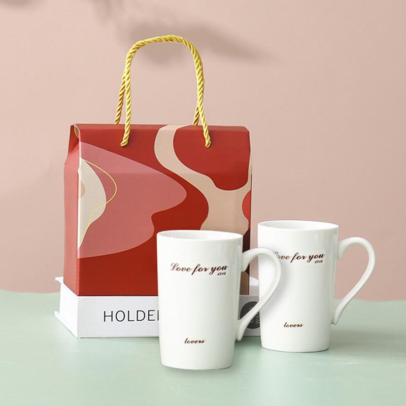 Exquisite ceramic cups, mugs, couples' cup sets, festive gifts, souvenirs, and store entry gifts
