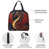Dragon Red Moon Pattern Insulated Lunch Bag for Kids School Cooler Thermal Food Box Tote Portable Lunch Boxes Container