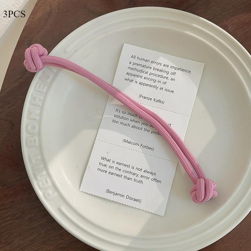 

3 шт. Толстые резинки для волос «высокий хвост» для женщин, дофаминовый аксессуар для волос, предотвращающие приплющивание, высокоэластичные резинки для волос