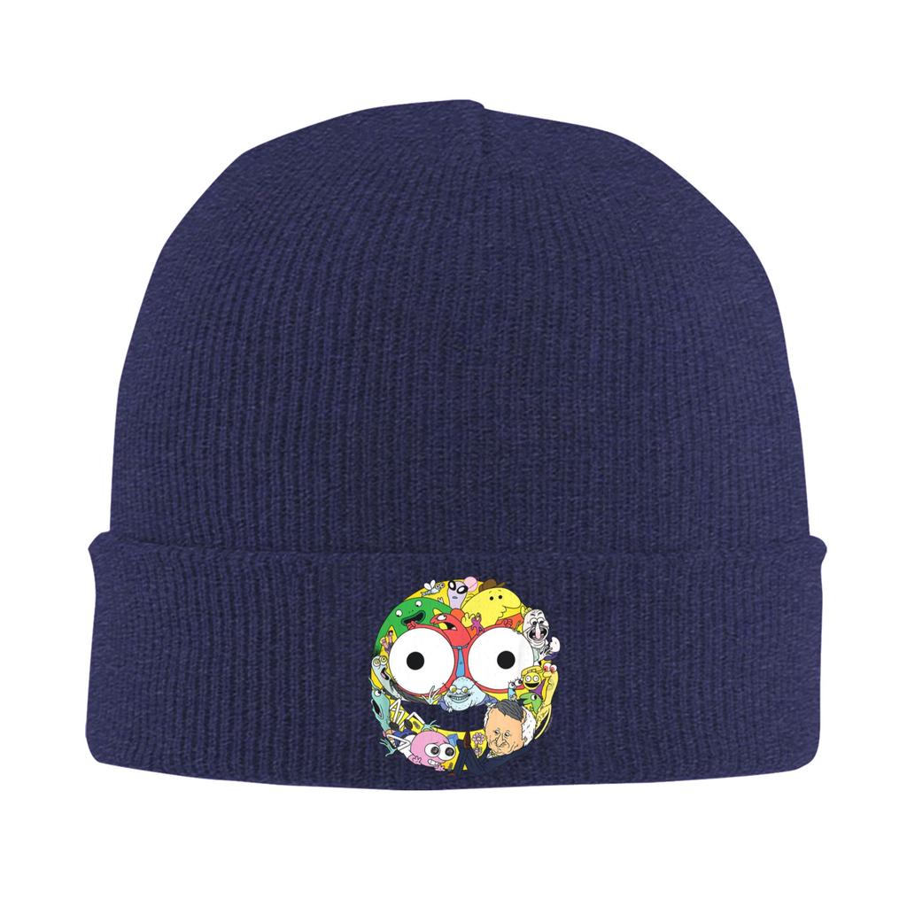 Smiling Friends Beanie Hats Bonnet Hats Men Women Street Outdoor Sport Knit Hat Autumn Winter Design Warm Caps