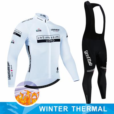 Tour De Giro D'ITALIA Winter Thermal Fleece Cycling Jersey Set Bicycle Clothing MTB Bike Wear Maillot Ropa Ciclismo Cycling Set