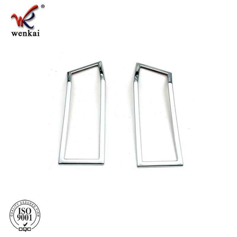 For Mitsubishi Delica D5   Car Chrome Rear Reflector Fog Light Lamp Cover Trim Bezel Frame Car Styling