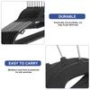 10Pcs Heavy Duty Clothes Hangers Non Slip Thick Plastic Extra Wide Wardrobe Organizer Clothes Drying Space Saver
