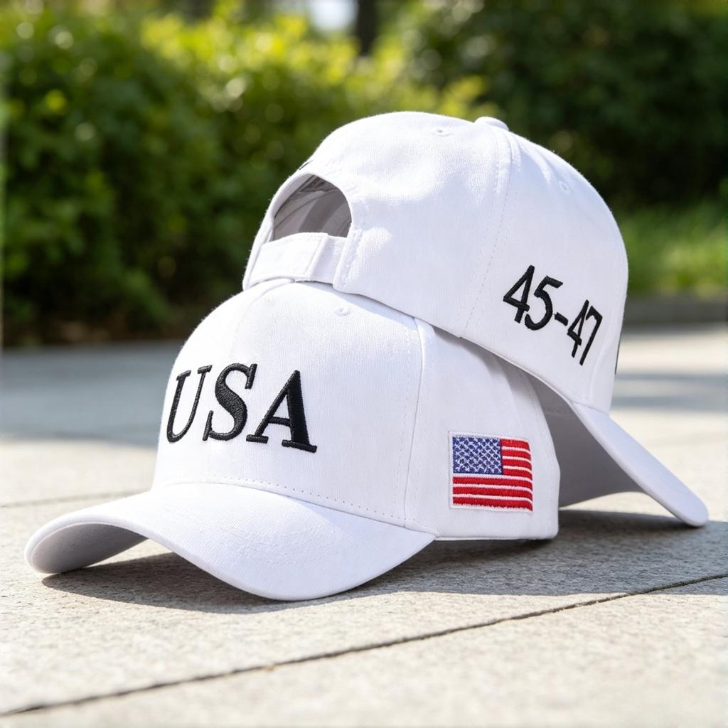 USA Flag Embroidered Baseball Caps Men's and Women's Outdoor Sports Event Casual Baseball Caps, Casual and Fashionable
