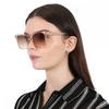Calvin Klein Ladies Sunglasses Brown Gradient Square Ck20519s 270 55 Multi