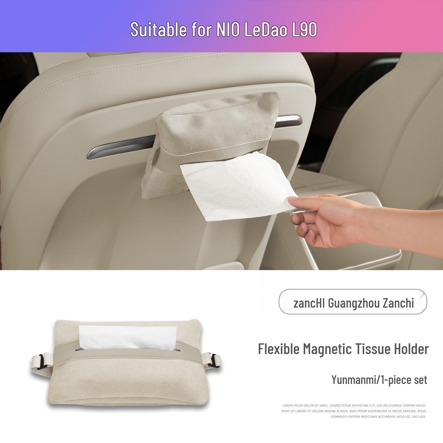 Ledu L90/L60 Center Control Magnetic Tissue Holder for Rear Car Interior