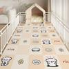 Cartoon-Buchstaben-Knochen-Haustier-Spielgehege-Matte Wasserdicht Rutschfest Fleckenresistent Leicht zu reinigen Große Matte für Hund Katze Indoor-Spielgehege