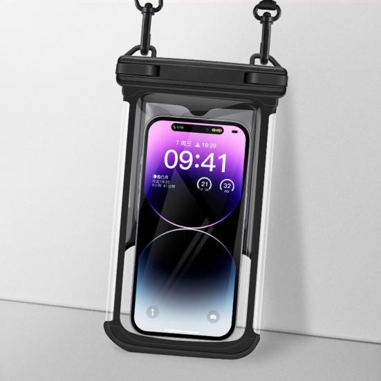 Waterproof Phone Pouch with Lanyard Touchscreen Clear Leakproof Kayaking Swimming Floating Universal 5-7.7